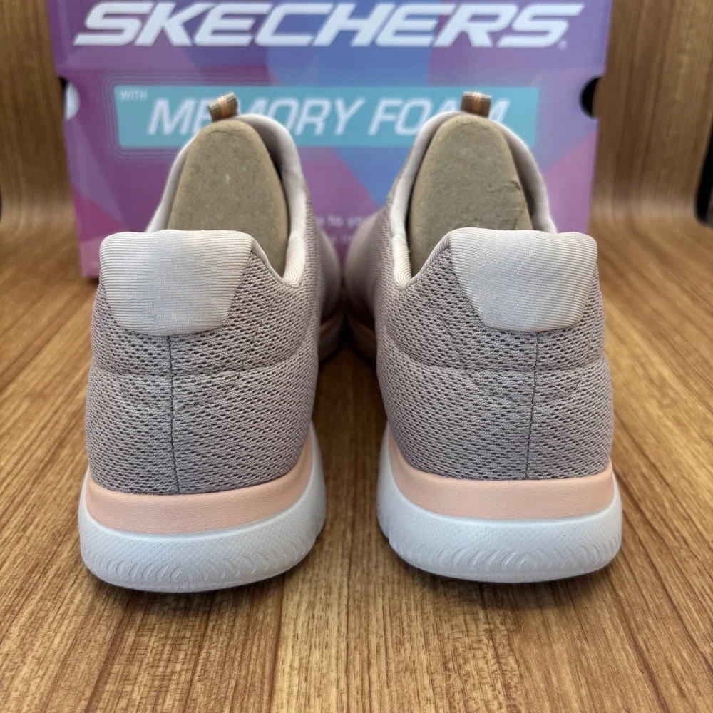 Skechers Summits Summer Blush Women Size 10 Taupe Peach Vegan Memory Foam NEW